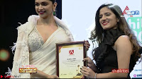 Deepika Padukone in Elegant White Saree and Choli at an award Function  Exclusive Pics 002.jpeg
