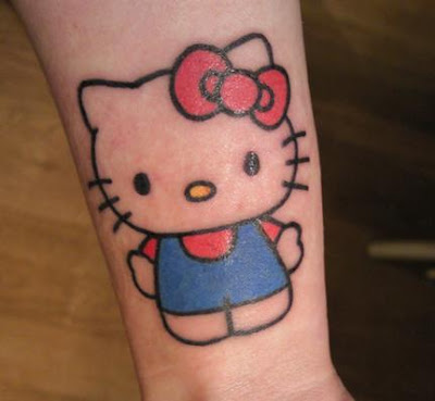 The classic Hello Kitty tattoo Simple no fuzz perfect