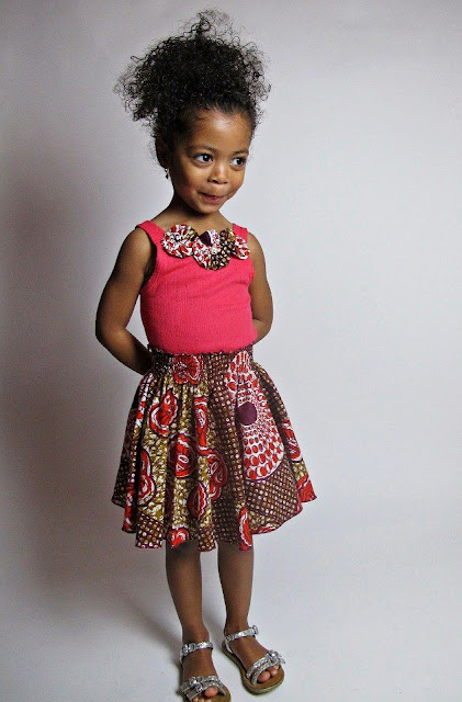 trendy ankara skirts for kids, Ankara Gowns And Flare Skirt For Kids, ankara gowns for little girls, new ankara for kids styles