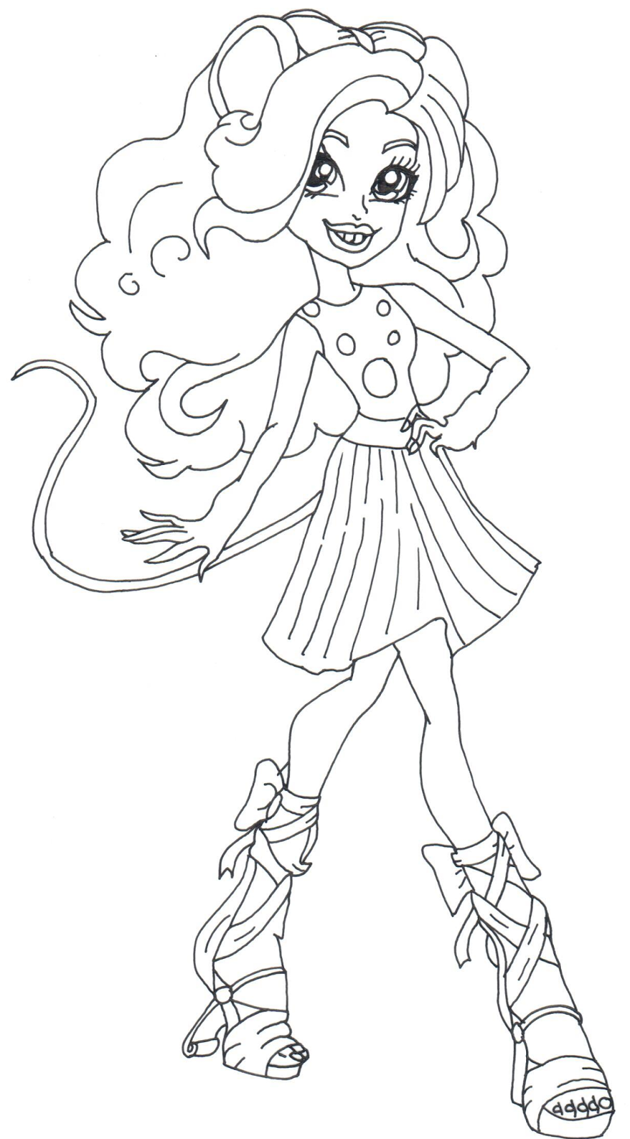 Download Free Printable Monster High Coloring Pages: October 2015