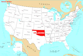 oklahoma on us map Map Of Oklahoma State Map Of Usa oklahoma on us map