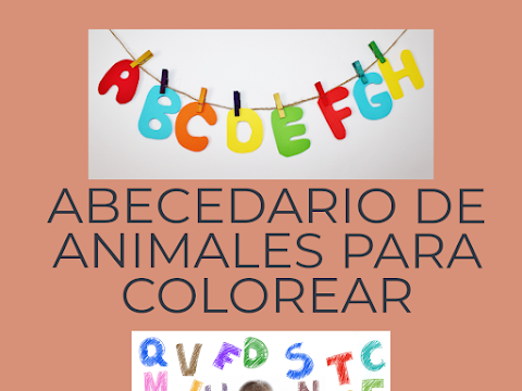 ABECEDARIO DE ANIMALES PARA COLOREAR