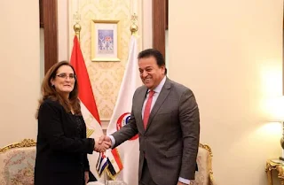 القائم بأعمال وزير الصحة يستقبل سفيرة دولة كوبا لدى مصر لبحث سبل تعزيز التعاون بين البلدين