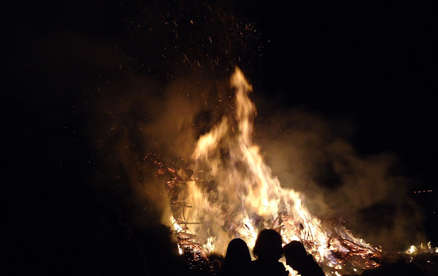 Osterfeuer in Brandenburg