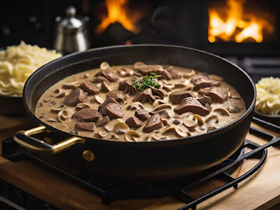 Beef Stroganoff : Sup Krim Daging ala Rusia, Yuk Coba Bikin untuk 4 porsi?