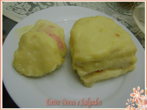 Entre Doces E Salgados Torta De Pao De Forma Com Creme De Queijo