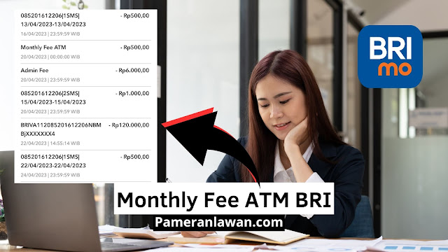 monthly fee ATM artinya
