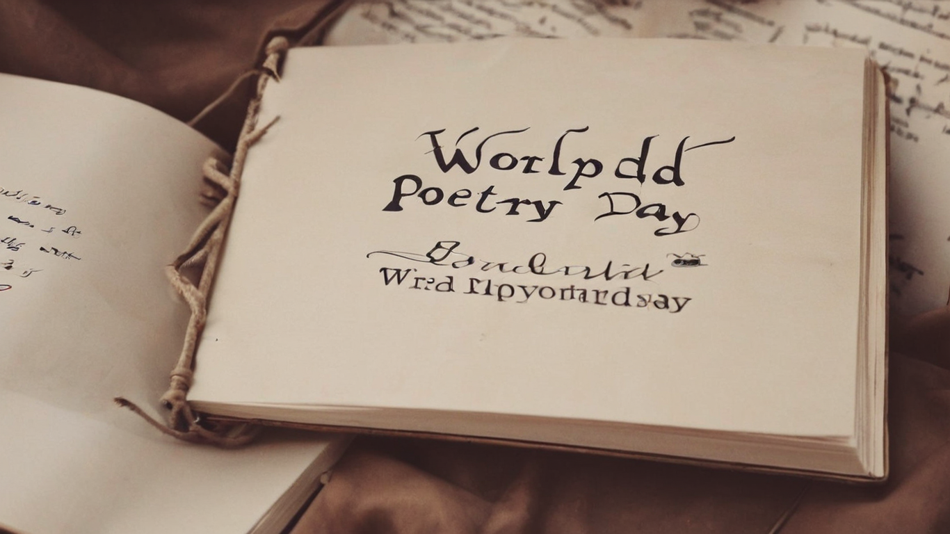 World Poetry Day March 21st Poetry Celebration Poetic Lines Verse Inspiration Poetry Community Creative Expression Literary Art Soulful Verses Poetic Journey