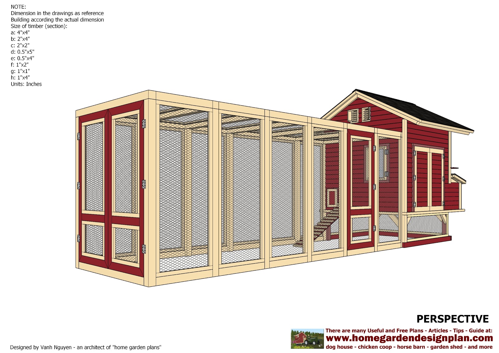 garden plans: L102 - Chicken Coop Plans Construction - Chicken Coop 