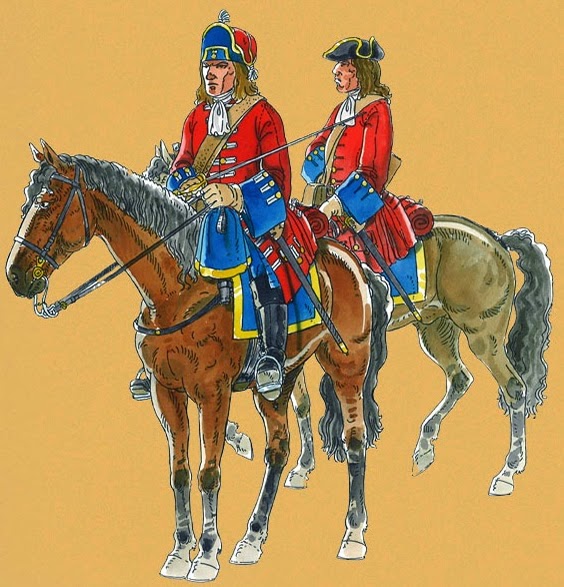 The Royal Regiment of Dragoons circa (spanish) in The War of The Spanish Succession. 