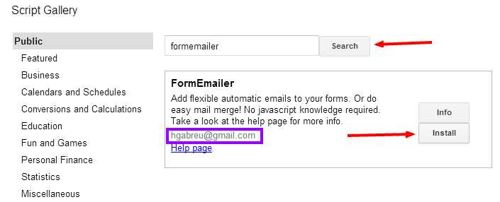 Formemailer : An Application from hgabreu