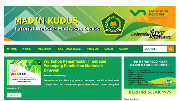 Template Website Sekolah Gratis