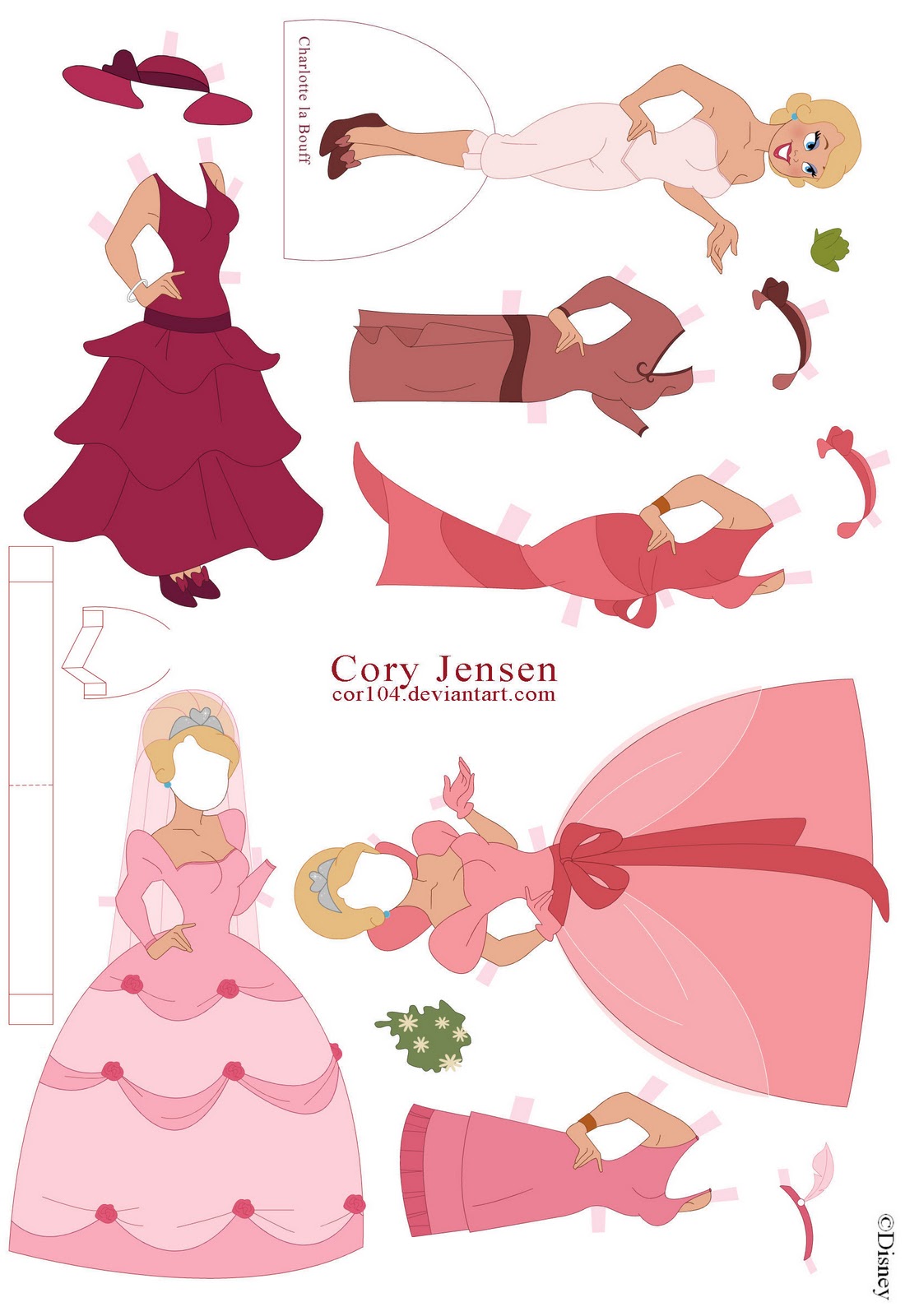 Jensen a very talented artist who publishes these paper dolls on Deviant Art you will see his name and the link to his page on the paper doll image