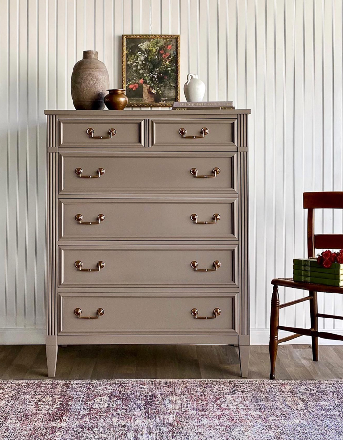 Stoney Taupe Painted Dresser