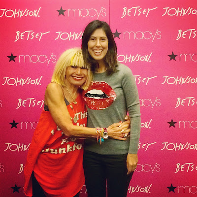 Betsy Johnson at Macy's on State Street with Fashion Junkie Jessica Moazami