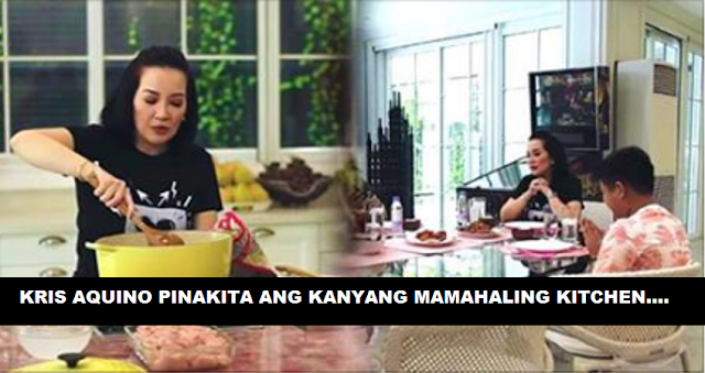 Ipinasilip ni Kris Aquino ang kanyang mamahaling  Kitchen at Dining Area na talagang nakakamangha!