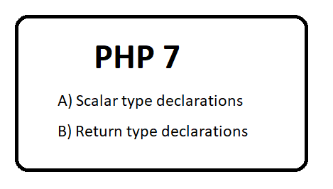 PHP 7  Scalar type declarations and return type declarations