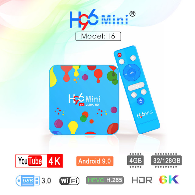 H96 Mini Allwinner H6 4GB RAM 128GB ROM 5G WIFI bluetooth 4.0 Android 9.0 4K 6K TV Box