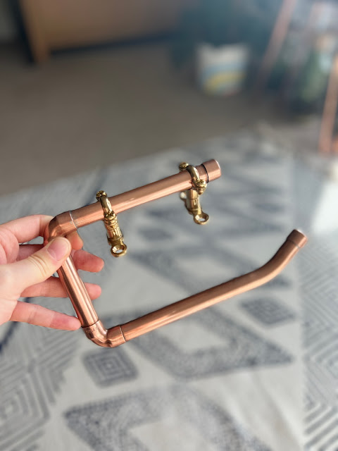 copper by Derek etsy, copper toilet roll holder, copper kitchen roll holder, copper pipe furniture uk, copper pipe furniture buy uk, copper pipe furniture review