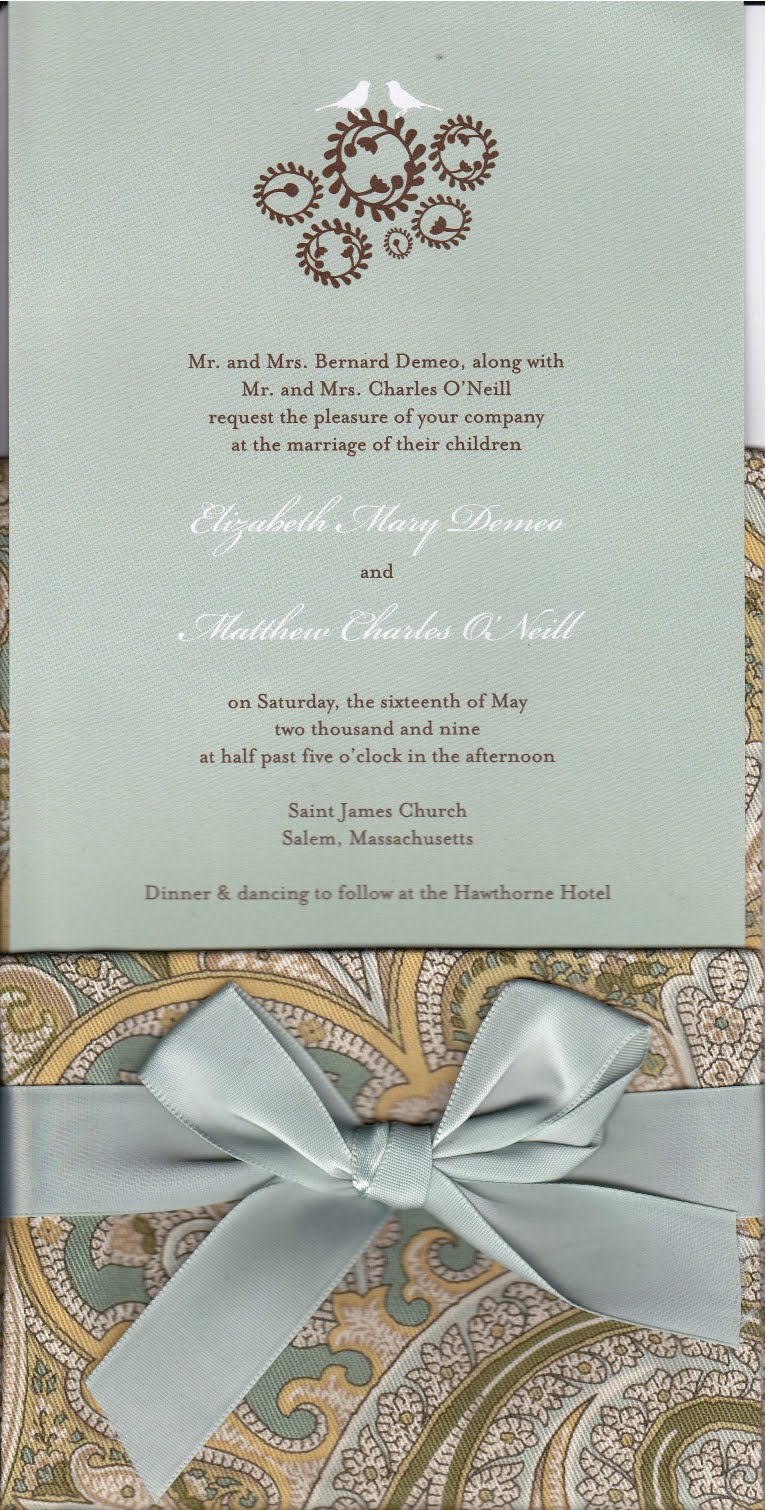 DIY Wedding Invitation