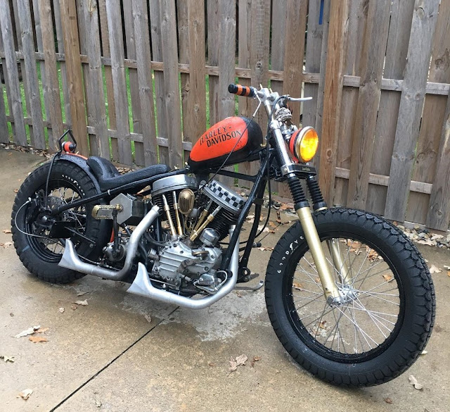 Harley Davidson Panhead By Garage Built Bob Hell Kustom