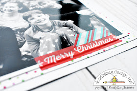 washi tape christmas tree layout by @wendysue for @doodlebugdesign