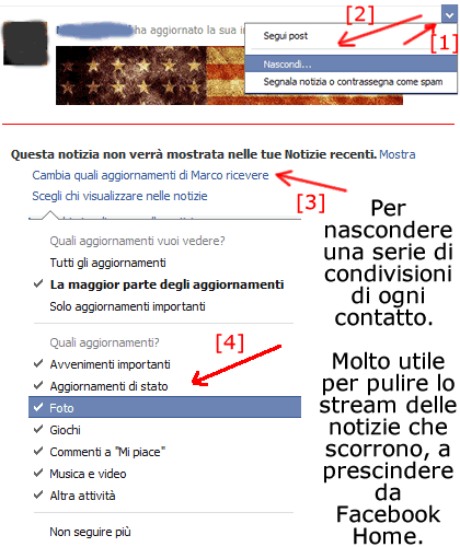 nascondere le notizie