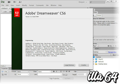 Download Adobe Dreamweaver CS6 32 & 64 bit Full Crack + Update 12.1