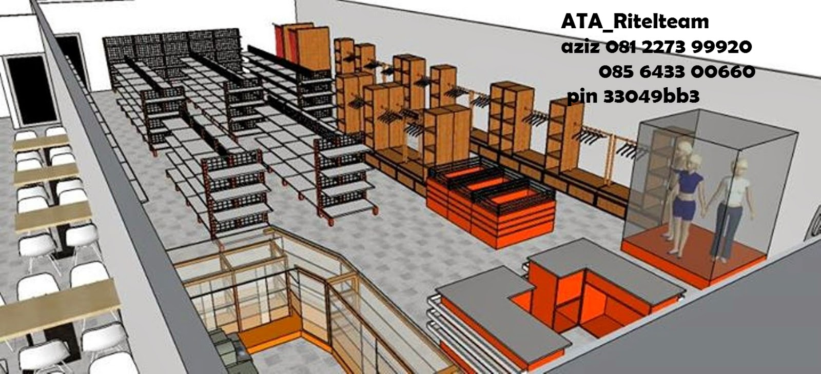 desain Layout minimarket RAK  MINIMARKET MURAH