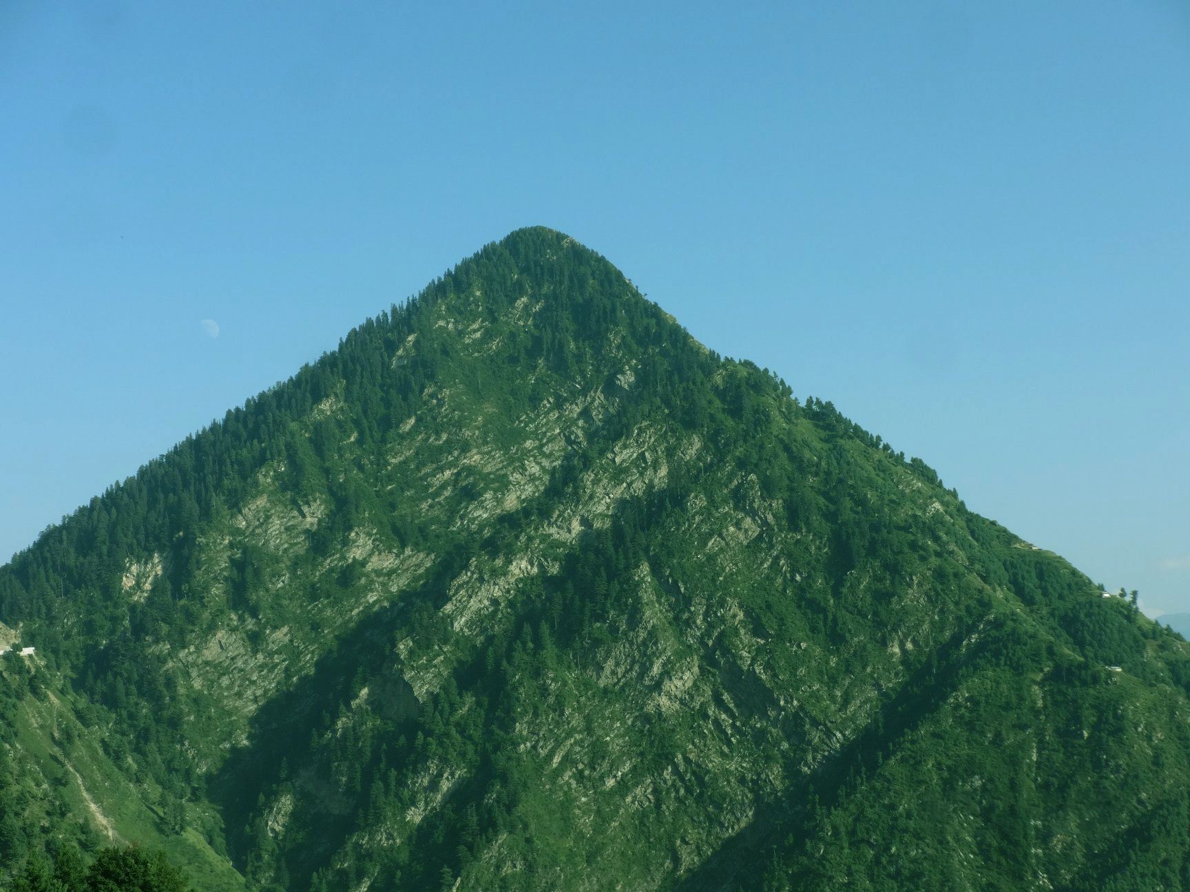 Chunj peak or chunj pahari Leswa top. Leswa bypass road view of Chunj Pahari