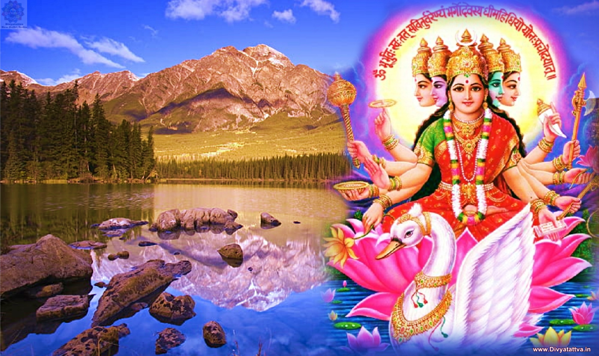 Goddess Gayatri Devi 4K FHD Images Wallpapers and Pictures In High  Resolution