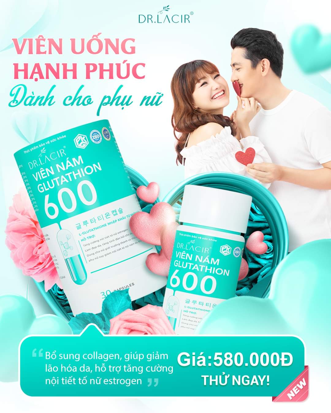 GLUTATHION 600 TRỊ NÁM