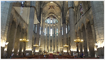 Espanha; sem guia; Europa; Barcelona; Catalunha; gótico catalão; Catedral del Mar; Basílica de Santa Maria del Mar