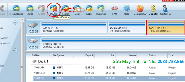 Gộp các ổ cứng lại bằng Minitool Partition Wizard - H20