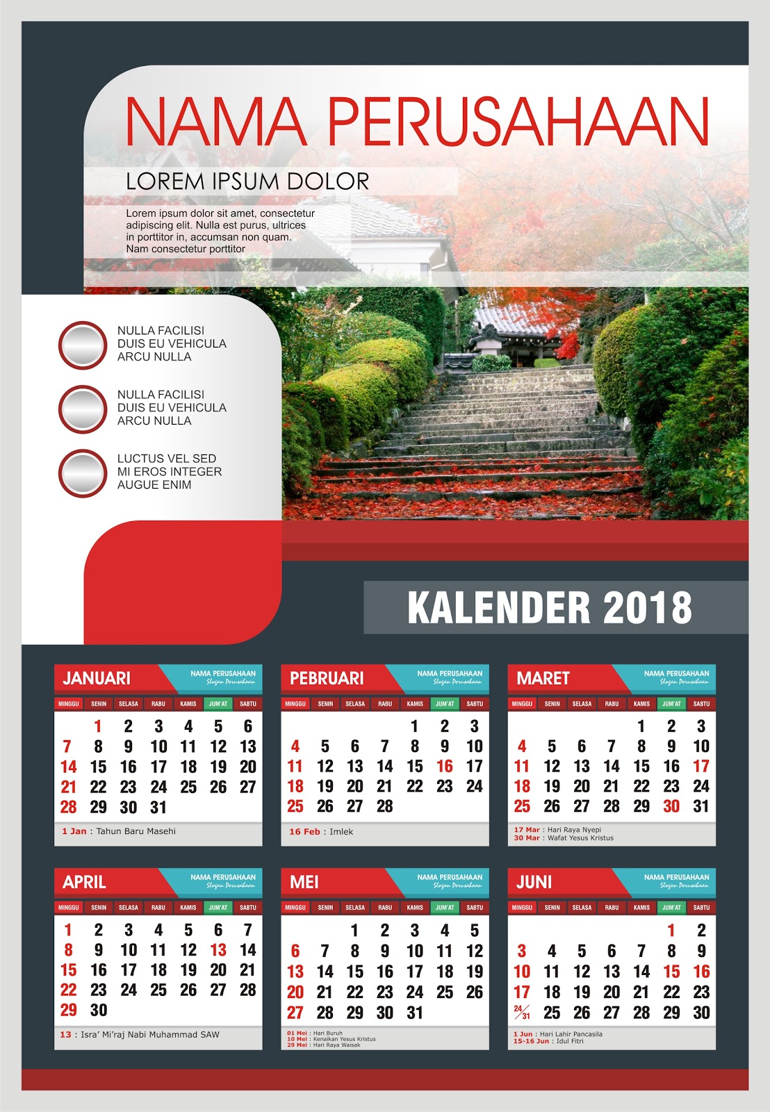 KALENDER 2018 FORMAT cdr.X4