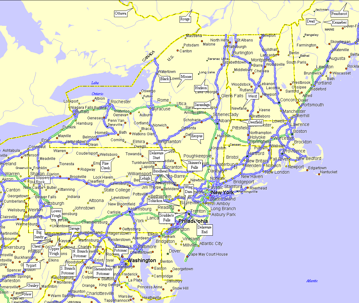 Online Maps Northeastern United States Map