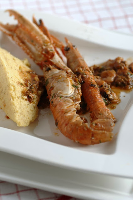 Polenta e crostacei