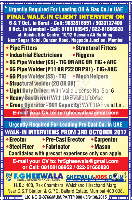 Leading Oil & Gas co Jobs for UAE 
