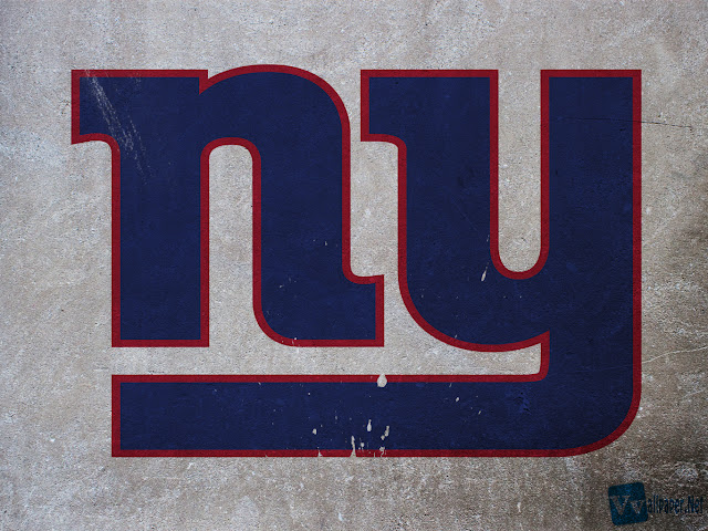New York Giants Logo Design on Wall Vvallpaper