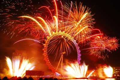 beautiful london eye - england