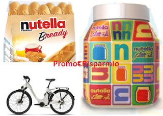 Logo Nutella e Nutella B-Ready: gioca e vinci 21 e-bike Piaggio Wi-bike