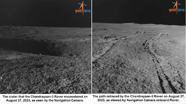 चांद पर प्रज्ञान रोवर के रास्ते में आया बड़ा गड्ढा, ISRO ने दूसरे रूट पर भेजा