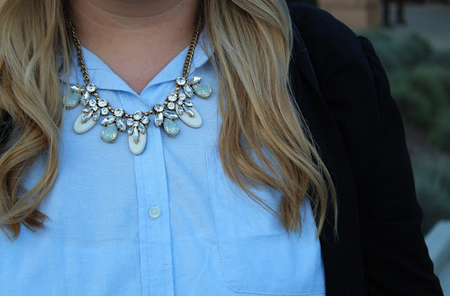 Styling a button-up blouse