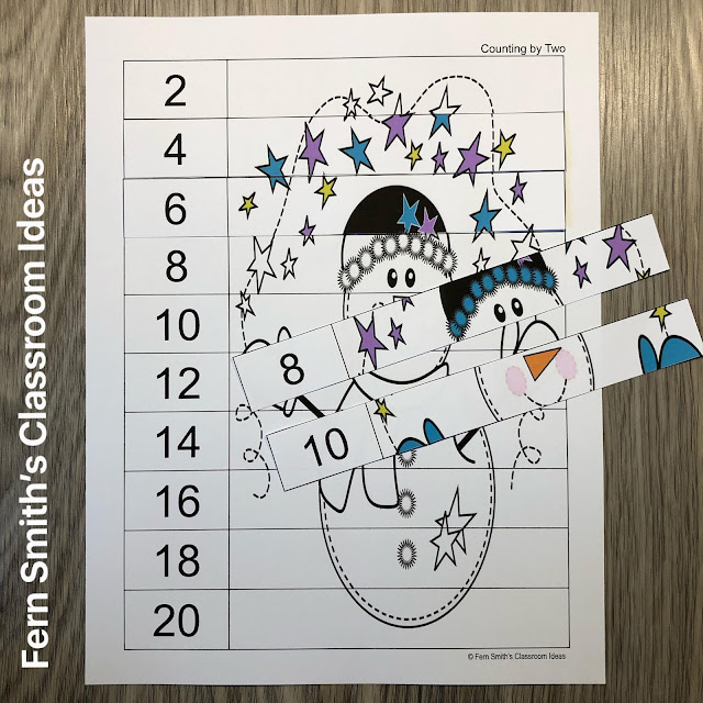 Click Here to Download These Winter Snowman Counting Puzzles For Your Classroom Today!