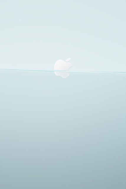 Floating Apple Logo iPhone Wallpaper By TipTechNews.com