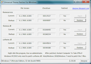 Universal Theme Patcher Versão 32 Bits