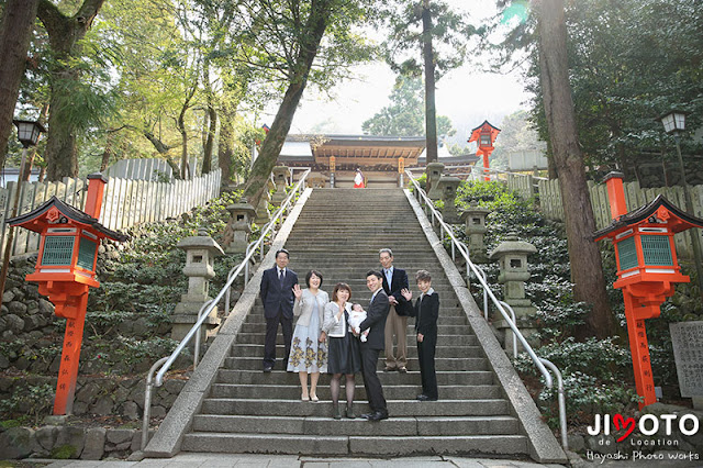 枚岡神社でお宮参り出張撮影