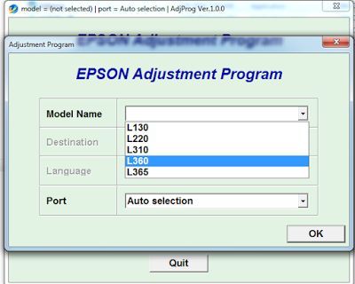 How To Reset Epson L360 with Adjustment Program - Driver ...