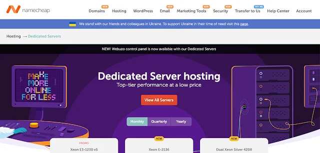 Namecheap Dedicated Server Hosting