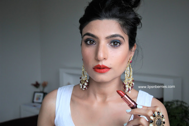 Karen murrell fiery ruby lipstick review